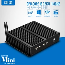 Ultra Thin Client Terminal Guest Room Computer core i3 3217U 4g ram 64g ssd+wifi 4*com 8* usb Mini-ITX Embedded Cases Mini Host