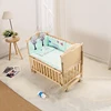 High quality juniors wooden rocking sleeping newborn baby cradle wood/convertable baby cot bed