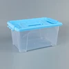 High end multifunction small yards clear plastic storage bin box