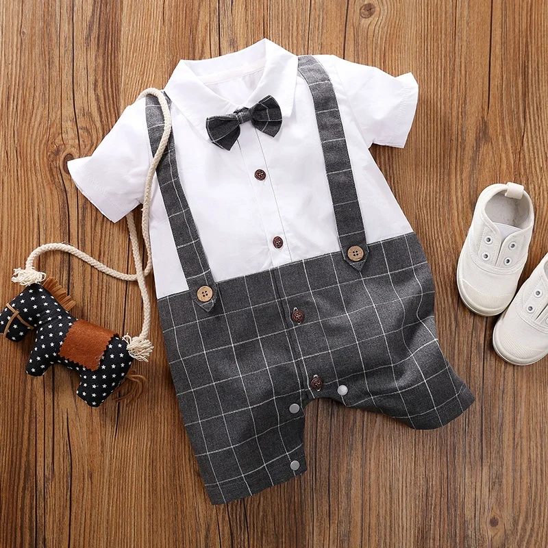 

Baby boy Romper Newborn Baby Boy Romper with Dressy Style for Summer
