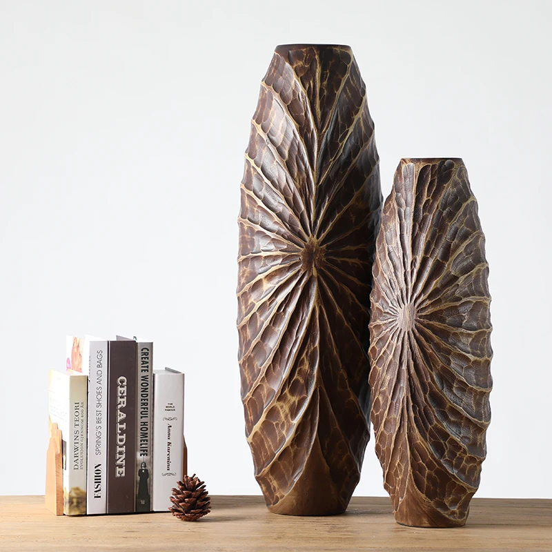 Modern Home Decor Desktop Vase Nordic Floor Vase Ornaments Resin Vase