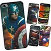 Marvel Avengers Captain America Iron Man Hard PC Case Cover for Fundas iPhone 7 7 PLUS Covers Shield Spiderman Deadpool Painted