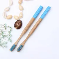 

Custom Logo Box 100% Nature Biodegradable Eco-Friendly Bamboo Tooth Brush with Soft BPA Free Bristles for Adults and Kids