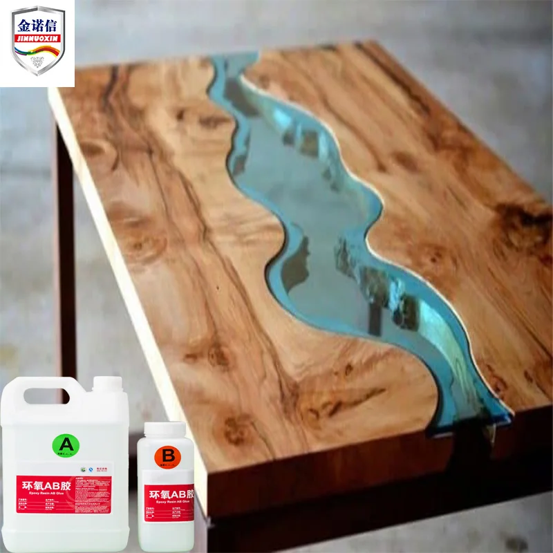 
Wood Resin Table Crystal Clear Bar Table Top Epoxy Resin and AB Glue 