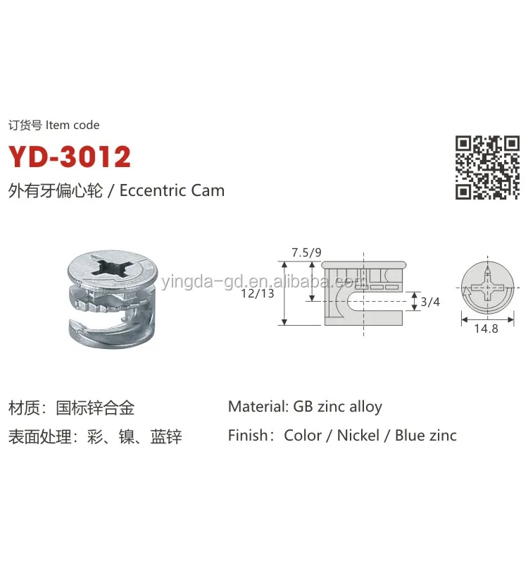 Different Size And Style Furniture Cam Lock Screw/cam Fastener Fittings