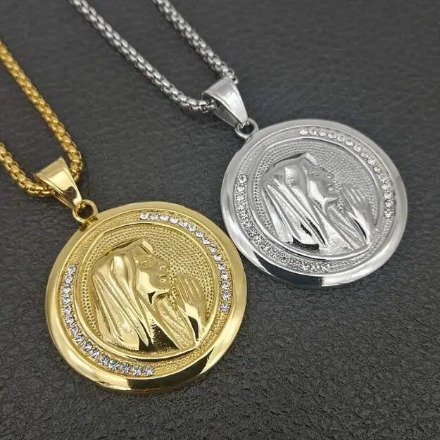 

virgin mary pendant necklace jewelry wholesale hippie necklace jewelry, As picture