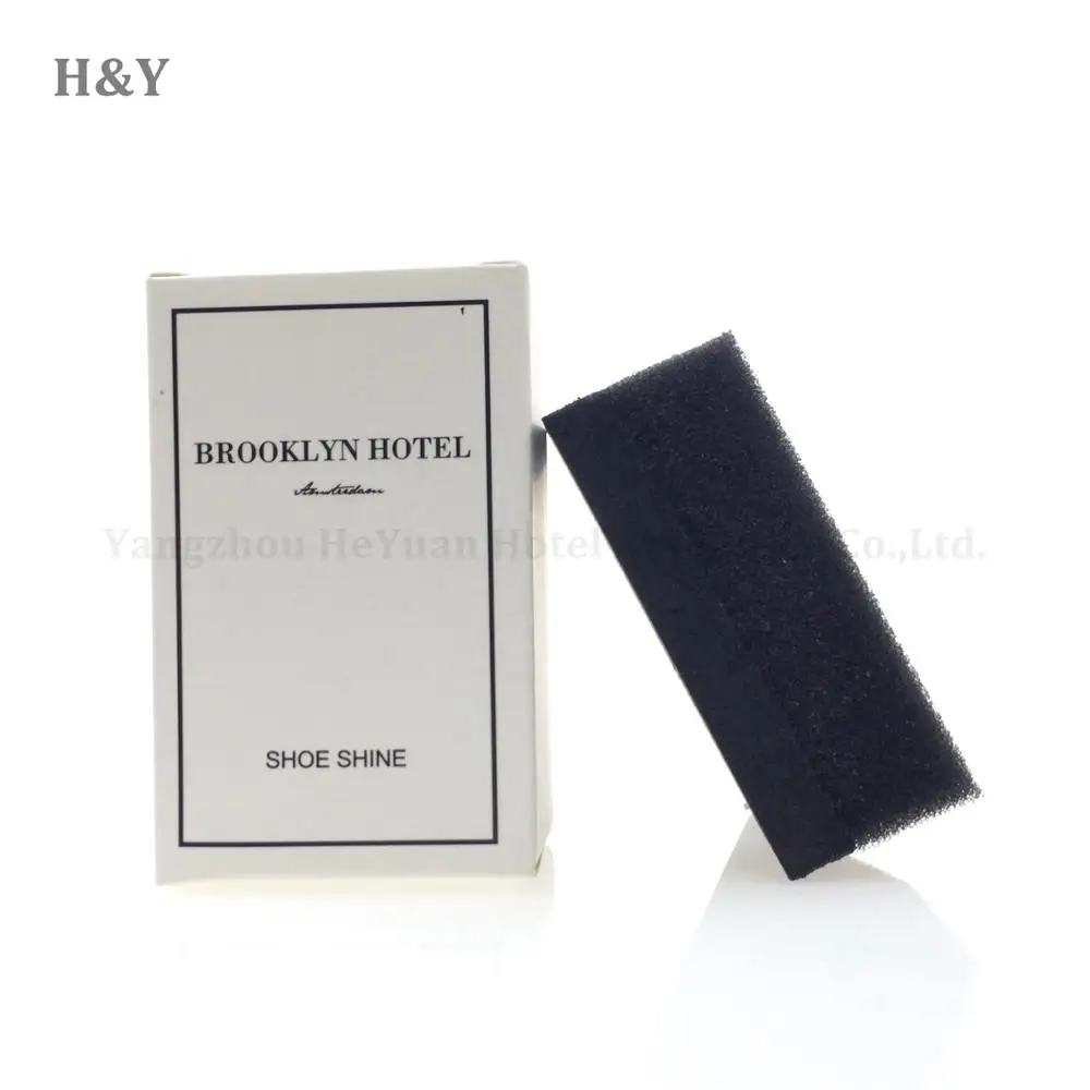 Hotel Use Disposable Black Shoe Shine Sponge Shoe Cleaner Buy Shoe