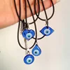 Evil Eye Glass Pendant Protector Jewish Kabbalah Necklace