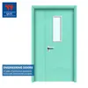 With glass Engineered security hospital HPL wood internal waterproof doors design(HD-JY-006)
