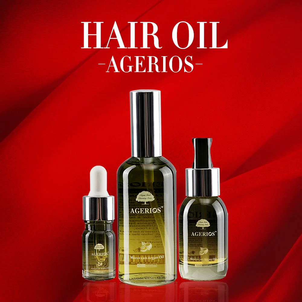 

Agerios professional hair oil treatment wholesale price private label morocco argan oil, Golden yellow