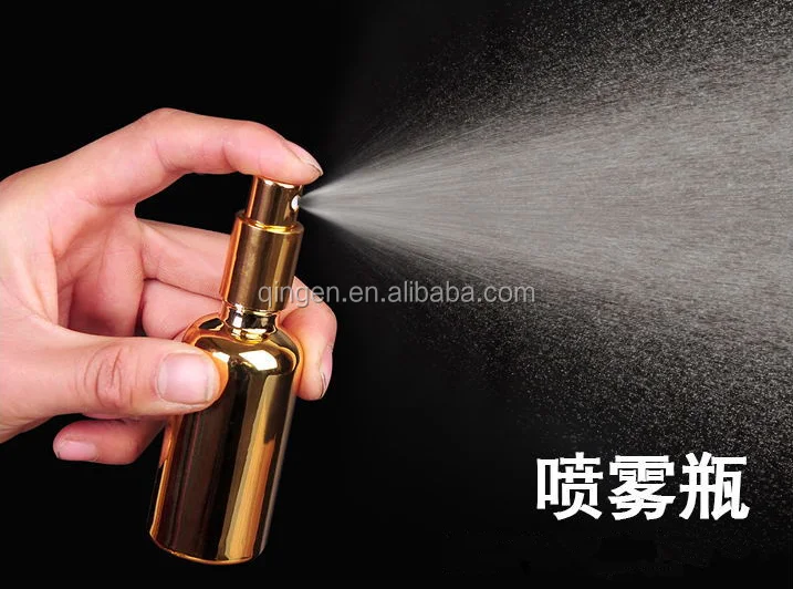 100ml Gold Glass Spray Perfume Bottle/water Spray Bottle With Gold Pump