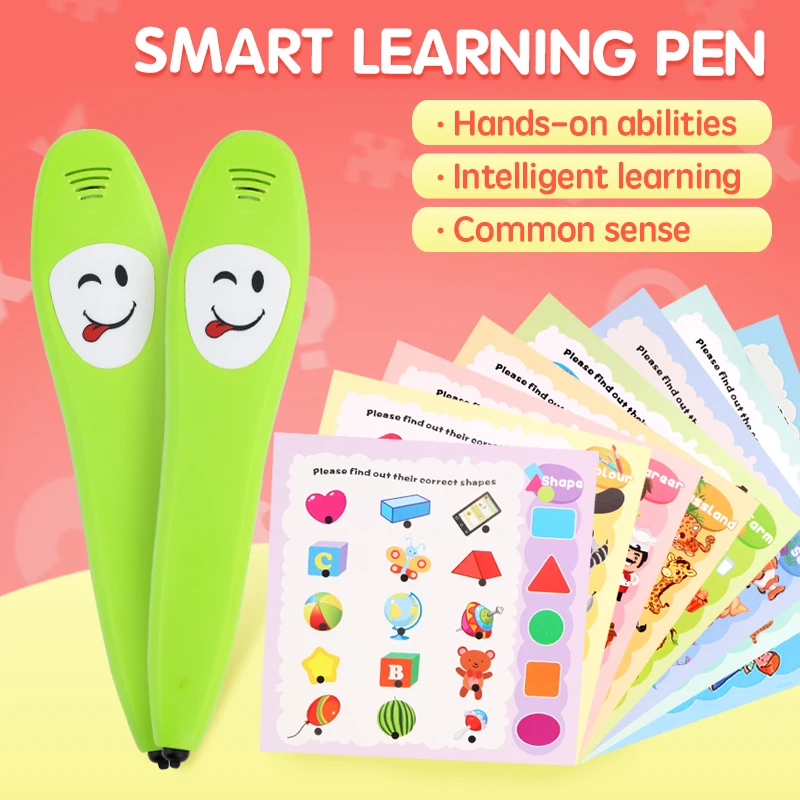 
Custom English Electronic Voice Point Reading Pen For Kids 