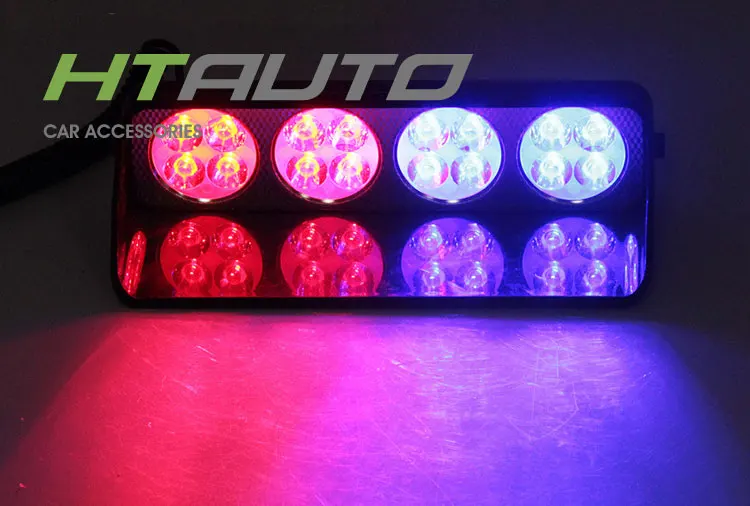 Htauto V Led Led Law Enforcement Emergency Hazard Warning Strobe Lights Suction Cups For