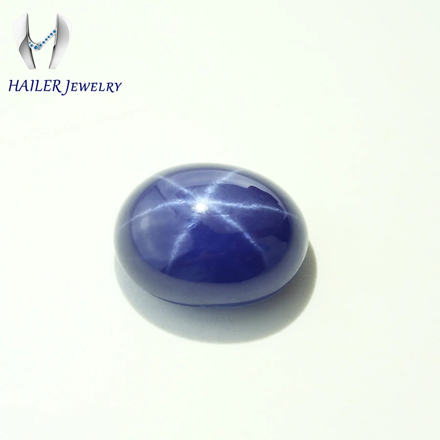 

9x11 synthetic sapphire blue star jewelry stones