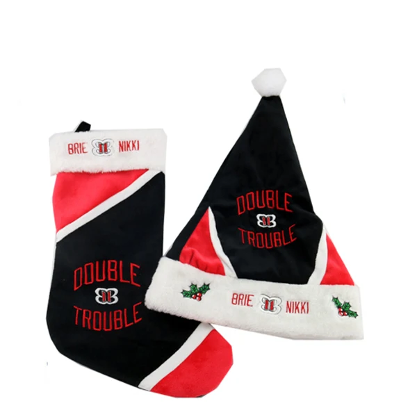 
Wholesale custom christmas santa sock decoration 