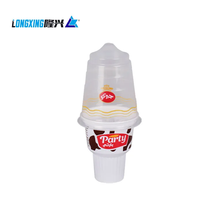 Oem Disposable Pp Plastic Ice Cream Cup With With Printed Lid Buy
