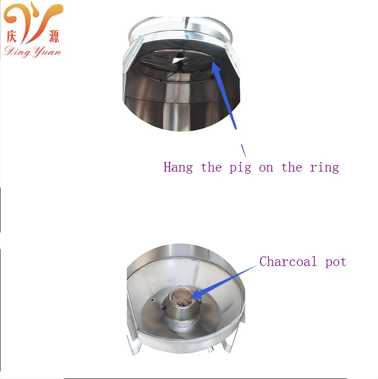 High Quality Stainless Steel Charcoal Lamb Pig Roaster For Sale Whole
