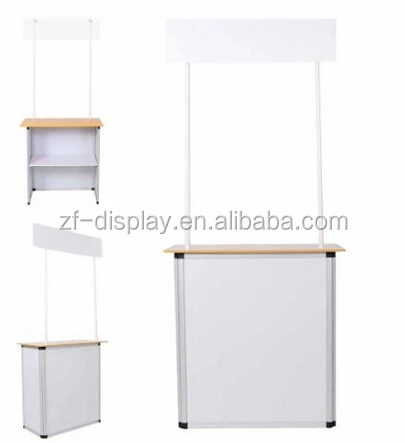 
best sales folding screen sales counter,promotion table 