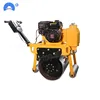 Small hand single steel wheel roller refilling soil compactor best price