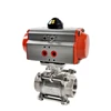Double Acting Stainless Steel Air Control Pneumatic Actuators Ball Valves