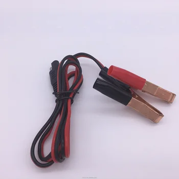 Positive Negative Battery Clips To Male Waterproof Power Cable - Buy ...