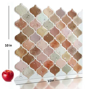 Image of Arabesque Self Adhesive Wall Tiles Stick on Backsplash Peel And Stick Wallpaper for Kitchen & Bathroom
