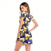 Women Fashion Print Bandage Elegant Cute dress