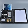 Resume zippered business manager A4 padfolio leather portfolio folder for meetings