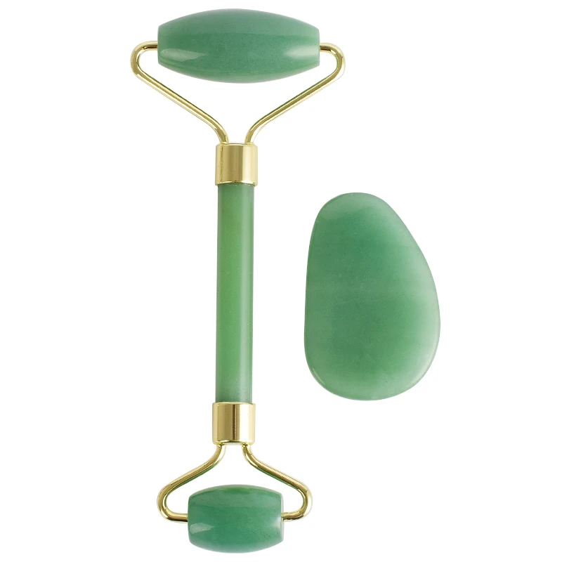 2019 New Oem Label Face Massager Pure Original Anti-Aging Facial 100% Donglin Facial Roller Gua Sha Kit With Gift Box.