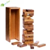 YumuQ FSC Certificated Kids Wooden Montessori Educational Toys / Wooden Stacking Building Blocks Games Set