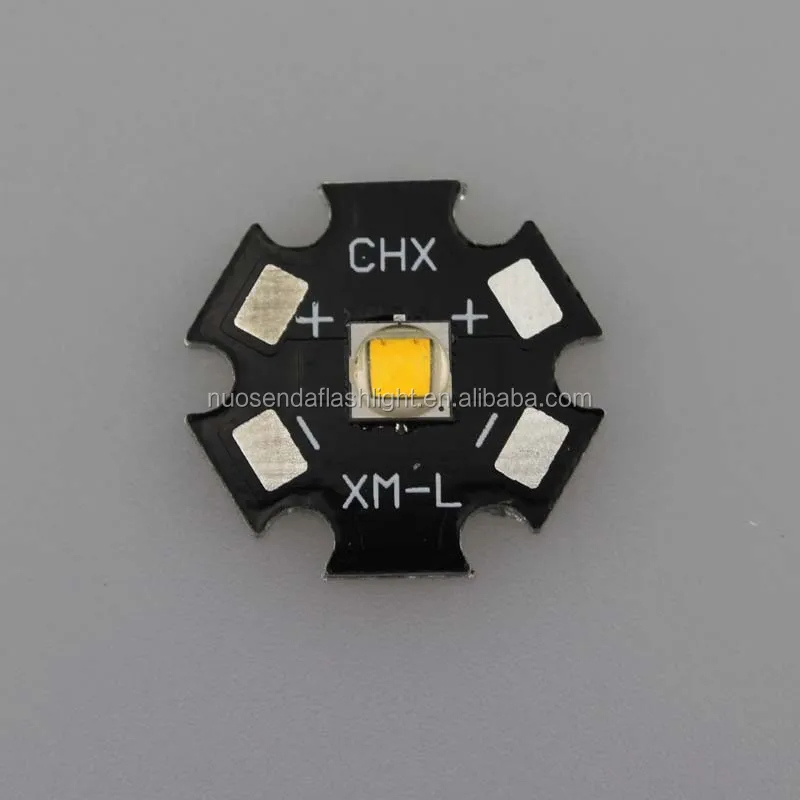 

1xCREE XM-L2 1052lm 3000K Warm White Light LED Emitter with 20mm Aluminum Heating Star