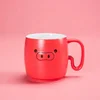 Hot sale new design creative pig full decal printed ceramic mug