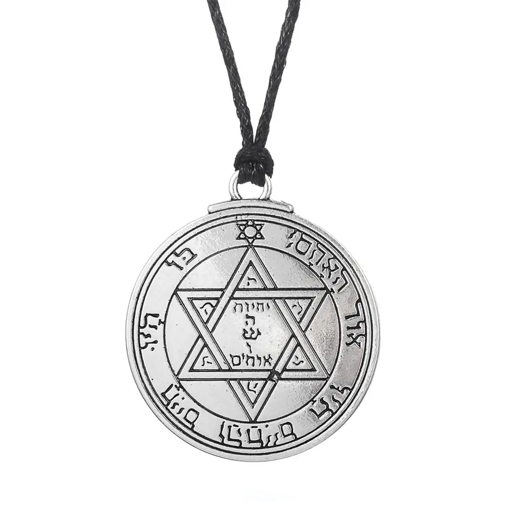 

David Star Talisman Metal Alloy Material Wicca Pendant Pendant Necklace, As picture