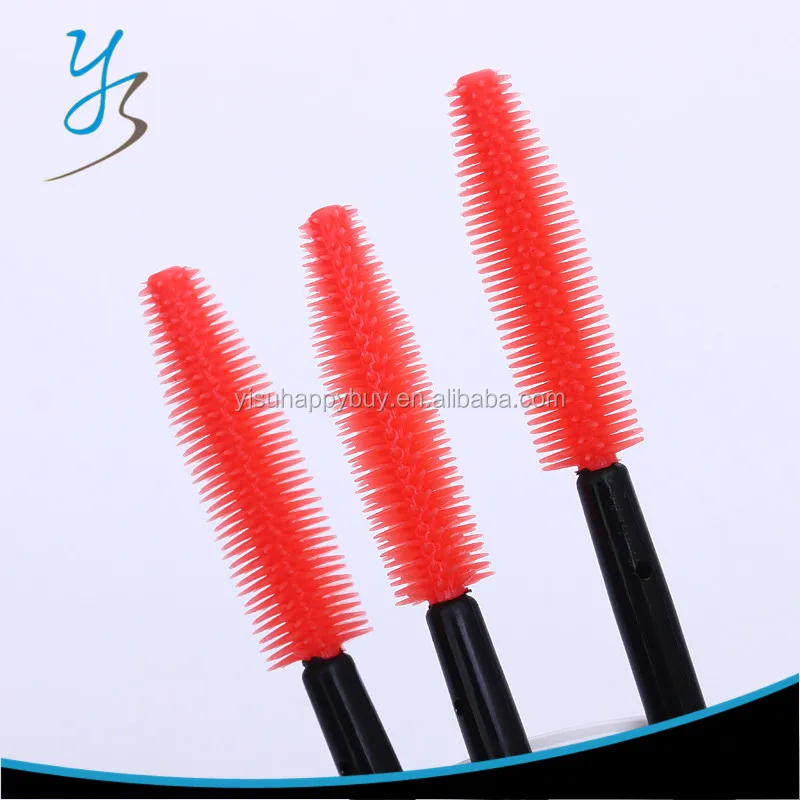 

disposable mascara wands brush for makeup eyelash, Black and red