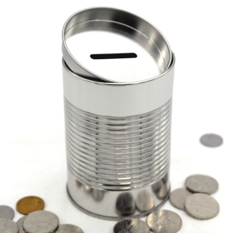 Coin Bank Gift Money Metal Tin Cans Piggy Bank Tin Money Box Buy