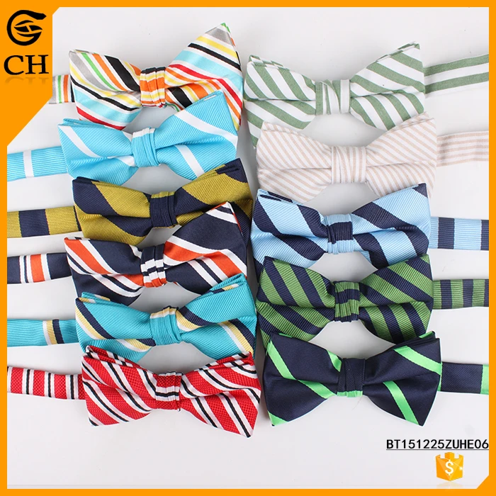 Fashion Cheap Woven Polyester Colorful Mens Bow Tie Strip Bow-tie - Buy ...