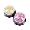 Multilateral plastic mini cake box, plastic blister baking cake box, small clear plastic cake box with lid