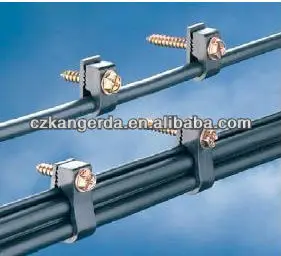 Dual Coax Cable Clips with Screw