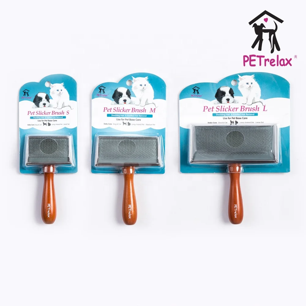 

wholesale wooden handle pet brushes for cleaning and grooming tools