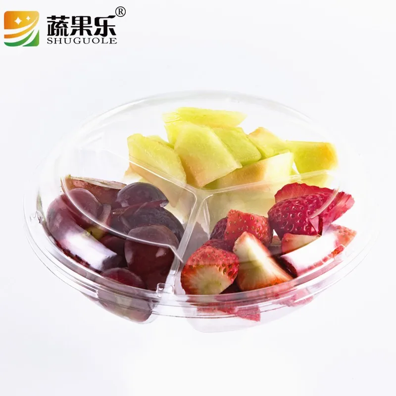 Fresh Fruit Salad Container Plastic Box With Lid Take Away Fruit