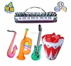 Customized inflatable pvc kids cleaning set toy inflatable kids plastic drum set toy