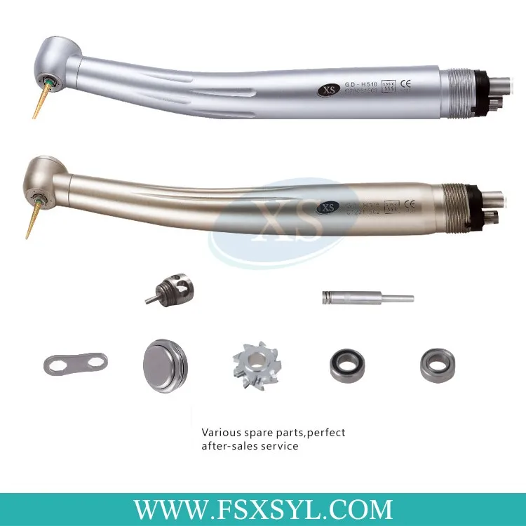 Dental Air Turbine High Speed Handpiece With Ceramic Bearing Anti