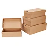 Wholesale Universal Large Medium Small Size Kraft Corrugated Paper Shoes Boxes Packaging