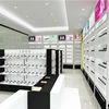 Alibaba express Glass display shelf unit for cosmetic gift sale and make up shop