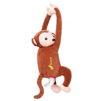 

Ivy90135H Cartoon animal paper holder cute monkey toys car monkey tissue boxes