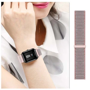 20mm Nylon Loop Strap for Xiaomi Huami Amazfit Bip BIT Lite Youth Smart Watch Wearable Wrist Bracelet Amazfit Watchband