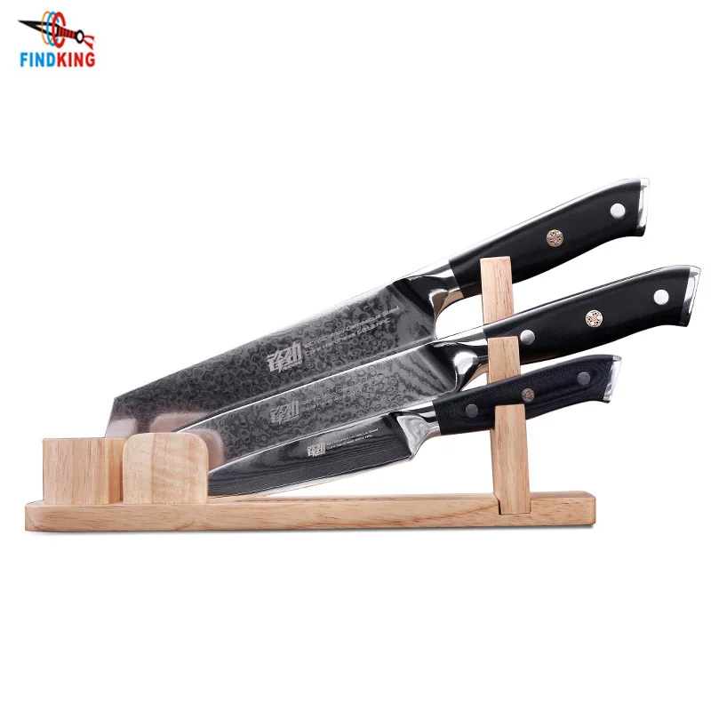 

5/7/8 Inch Chef Fruit Knife Set damascus knife set 67 layers With Block, Black