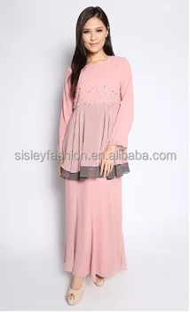 Chiffon Baju Kurung Modern Untuk Wanita Cantik Baju Kurung Modern Mode Desain S4537 Buy Baju Kurungdesain Baju Kurungfashion Baju Kurung Product