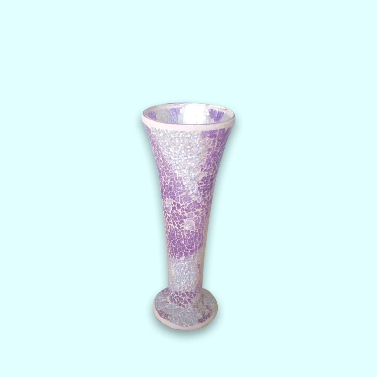 Handicraft Silver Decorative Cheap Mirror Flower Glass Mosaic Vases Buy Mosaic Vase,Glass