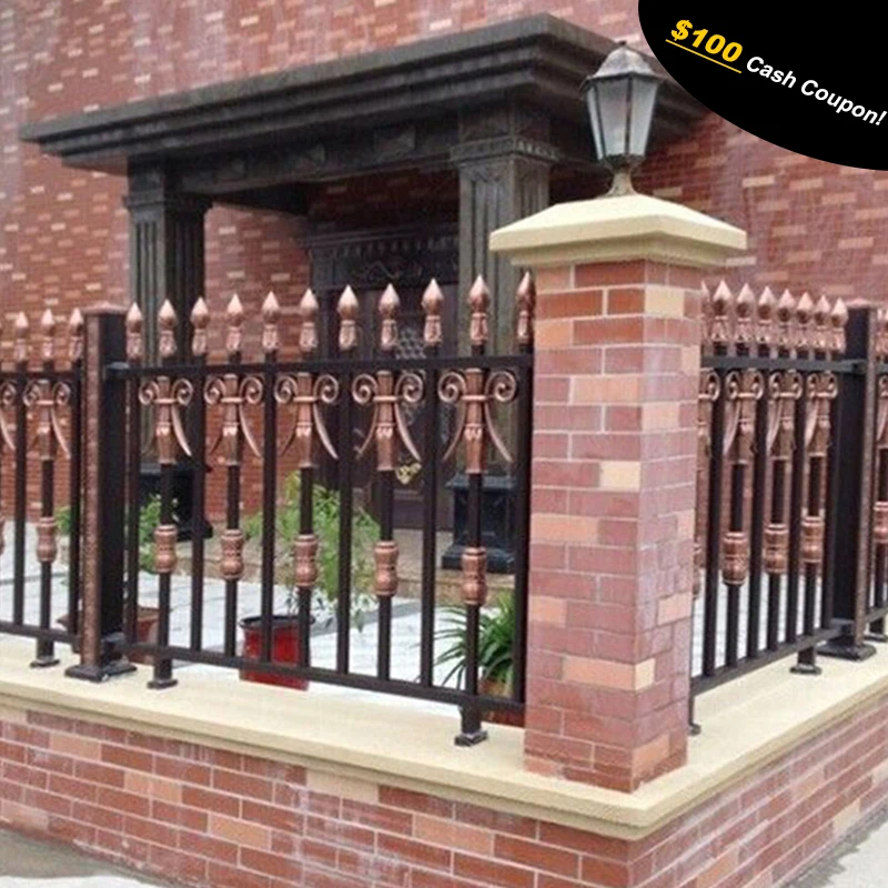 

Used powder coated surface aluminum fence for backyard, Requirement